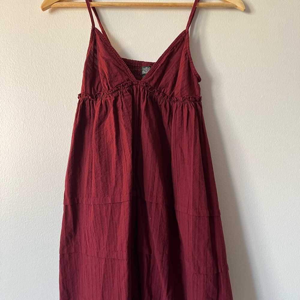 Wild Fable Maroon Babydoll Dress